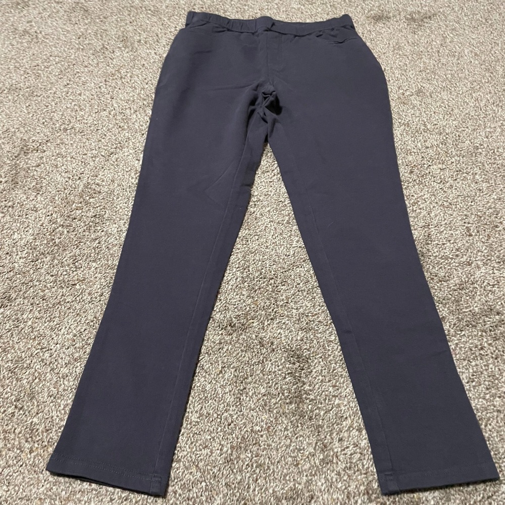 D & Co. Denim Company Pull On Pants Women's Size 8 Elastic Waist Casual